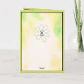 Grappige Valentijnsdag Waterverf Frog & Aangepaste Kaart (Achterkant)