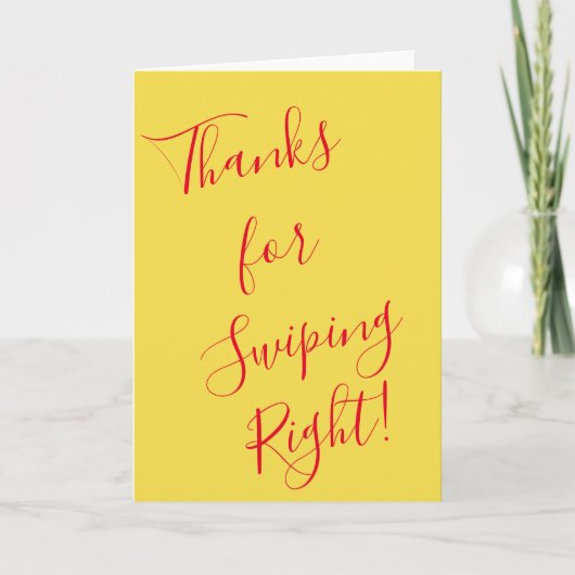 Grappige Valentijnsdagkaart Bedankt voor naar rech Feestdagen Kaart (Voorkant)