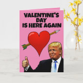 GRAPPIGE VALENTIJNSDAGKAARTEN VAN DONALD TRUMP KAART (Gele Bloem)