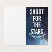 Grappige Valentijnse schietpartij voor de maan Kaart (Buitenkant ongevouwen)