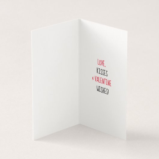 Grappige Valentijnse schietpartij voor de maan Kaart (Binnen)