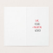 Grappige Valentijnse schietpartij voor de maan Kaart (Binnenkant ongevouwen)