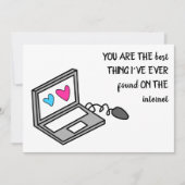 Grappige Valentijnsharten Computer Aankondiging (Voorkant)