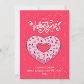 Grappige Valentijnskaart Donut Jubileum Kaart (Voorkant)