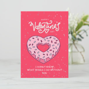 Grappige Valentijnskaart Donut Jubileumkaart Feestdagenkaart