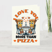 Grappige Valentijnskaart Ik hou meer van jou dan v Feestdagen Kaart (Voorkant)