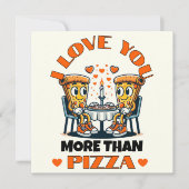 Grappige Valentijnskaart Ik hou meer van jou dan v Feestdagenkaart (Voorkant)