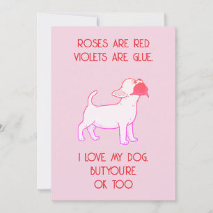 Grappige Valentijnskaart - Love Dog Design Feestdagenkaart