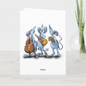 Grappige Valentijnskaart Muzikale Muizenband Kaart (Achterkant)