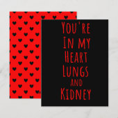 Grappige valentijnskaart voor een dokter. feestdagenkaart (Voorkant / Achterkant)