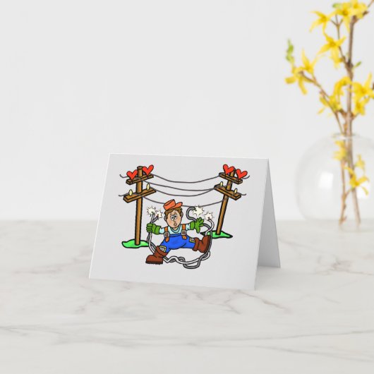 Grappige Valentijnskaart voor een romantische lijn Kaart (Gele Bloem)