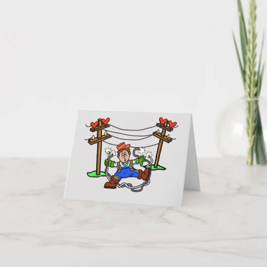 Grappige Valentijnskaart voor een romantische lijn Kaart (Voorkant)