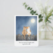 Grappige Valentijnskaart voor katten voor echtgeno Feestdagenkaart (Staand voorkant)