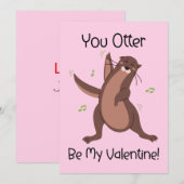 Grappige Valentijnskaart voor kinderen Feestdagenkaart (Voorkant / Achterkant)