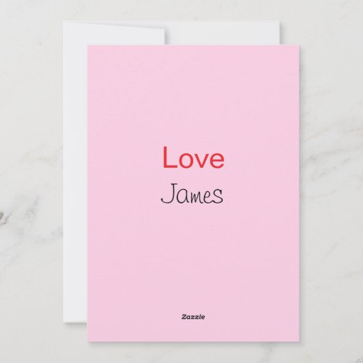 Grappige Valentijnskaart voor kinderen Feestdagenkaart (Achterkant)