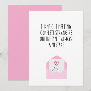 Grappige Valentijnskaart voor online dating Feestdagenkaart