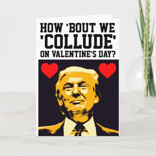 GRAPPIGE VALENTIJNSKAARTEN VAN DONALD TRUMP KAART (Voorkant)