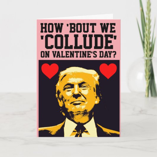 GRAPPIGE VALENTIJNSKAARTEN VAN DONALD TRUMP KAART (Voorkant)
