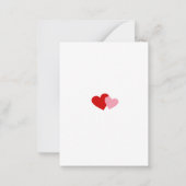 Grappige Valentijnskaarten voor Kinderen op School Notitiekaartje (Achterkant)