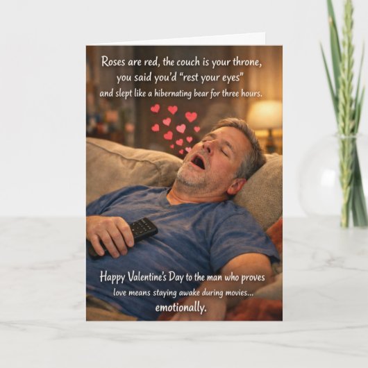 Grappige Valentijnskaarten voor vaders Kaart (Voorkant)