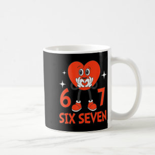Grappige Valentines Zes Zeven Harten 6 7 Meme Jong Koffiemok