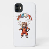 Grappige valkat uit de lucht Case-Mate iPhone case (Achterkant)