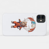 Grappige valkat uit de lucht Case-Mate iPhone case (Achterkant (horizontaal))