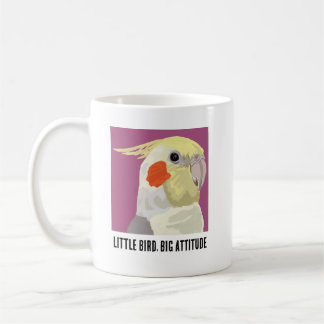 Grappige valkparkiet Kleine vogel Grote houding Po Koffiemok