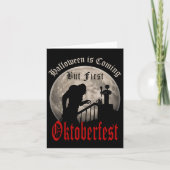 Grappige vampier bierliefhebbers graaf Dracula Man Kaart (Voorkant)