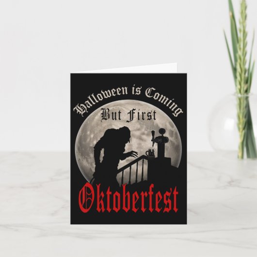 Grappige vampier bierliefhebbers graaf Dracula Man Kaart (Voorkant)