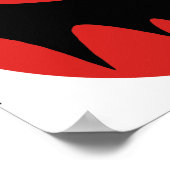 grappige vampiervleermuis met cartoon poster (Hoek)