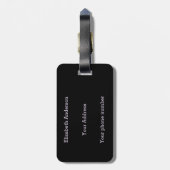 Grappige Vampire Fangs Halloween Bagagelabel (Achterkant verticaal)