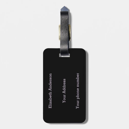 Grappige Vampire Fangs Halloween Bagagelabel (Achterkant verticaal)