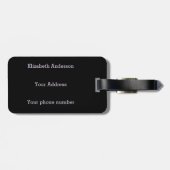 Grappige Vampire Fangs Halloween Bagagelabel (Achterkant horizontaal)