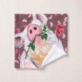 Grappige Varken Badhanddoeken Bad Handdoek (Wasdoekje)