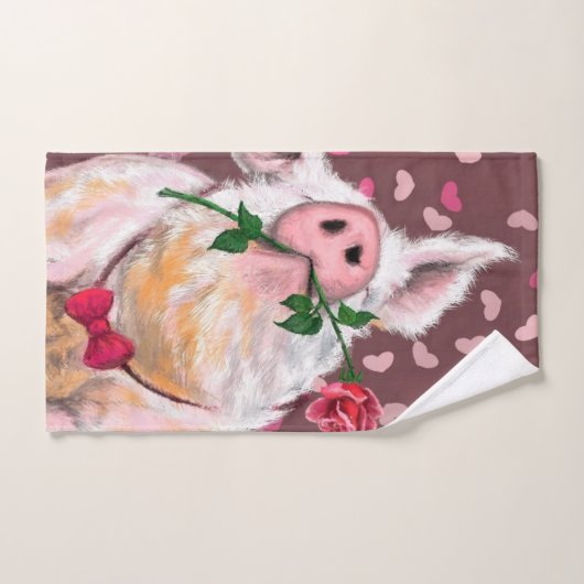 Grappige Varken Badhanddoeken Bad Handdoek (Handdoek)