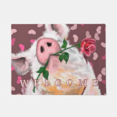 Grappige Varken Deurmat - Welkom (Voorkant)