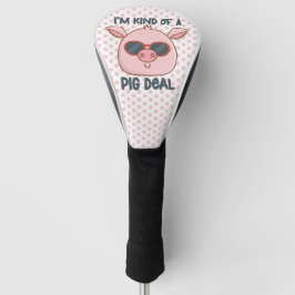 Grappige varkensgrap golfheadcover