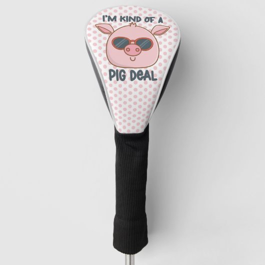 Grappige varkensgrap golfheadcover (Voorkant)