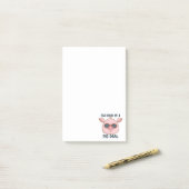 Grappige varkensgrap Post-it-notities Post-it® Notes (Op bureau)