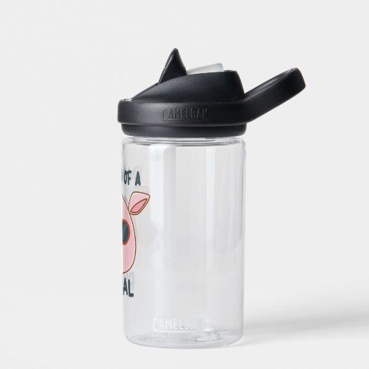 Grappige varkensgrap waterfles (Links)