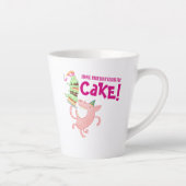 Grappige varkenskoffie dagelijks excuus voor taart latte mok (Rechts)