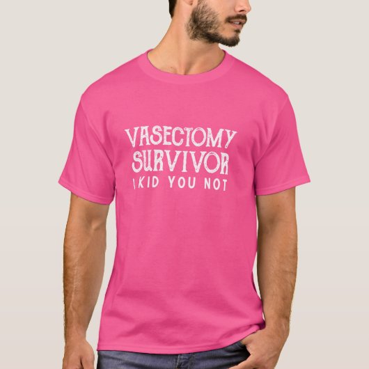 Grappige Vasectomie Shirten Mannen Vasectomie Over T-shirt (Voorkant)