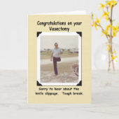 GRAPPIGE vasectomie - word goed - Kaart (Gele Bloem)