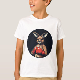 Grappige Vechtende Kangoeroe Voor Een Eigenzinnige T-shirt