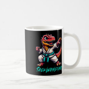 Grappige Vechtkunst Karate Taekwondo Dino Dier Cu Koffiemok
