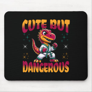 Grappige Vechtkunst Karate Taekwondo Dinosaur Anim Muismat