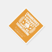 Grappige veenbessen zonder Volka Friendsgiving Servet (Hoek)