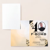 Grappige Veertig is de Nieuwe F-Bom Dames Folie Kaarten (Display)