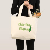 Grappige Vegan Chic Pea Mama Dames Grote Tote Bag (Voorkant (product))